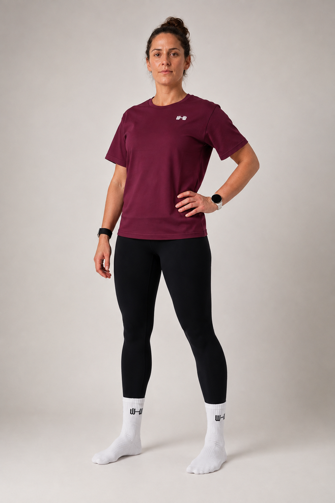 NICOLE T-SHIRT (S, Burgundy)